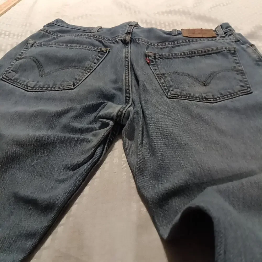 Levi's 505 Mens 38/34 Light Wash 5 Pocket Regular Fit Western Work Chore